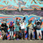 Group of costumers (known as fursuiters) at a Minnesota Furs Event.