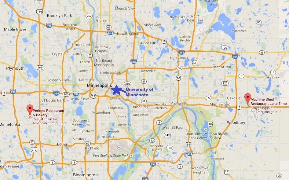 Meet Locations to U of M
